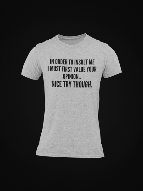 In order to Insult Me