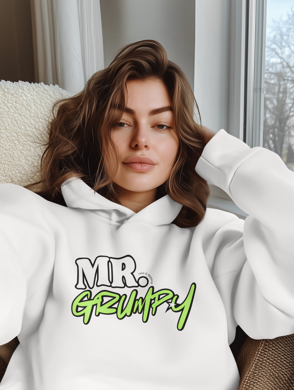 Mr. Grumpy Hoodie Front & Back